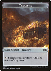 Myr (024) // Treasure Double-Sided Token [Double Masters Tokens] Magic: The Gathering
