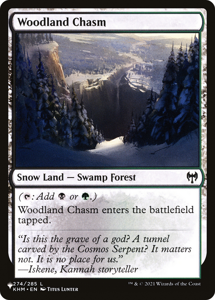 Woodland Chasm [Secret Lair: From Cute to Brute] Magic: The Gathering