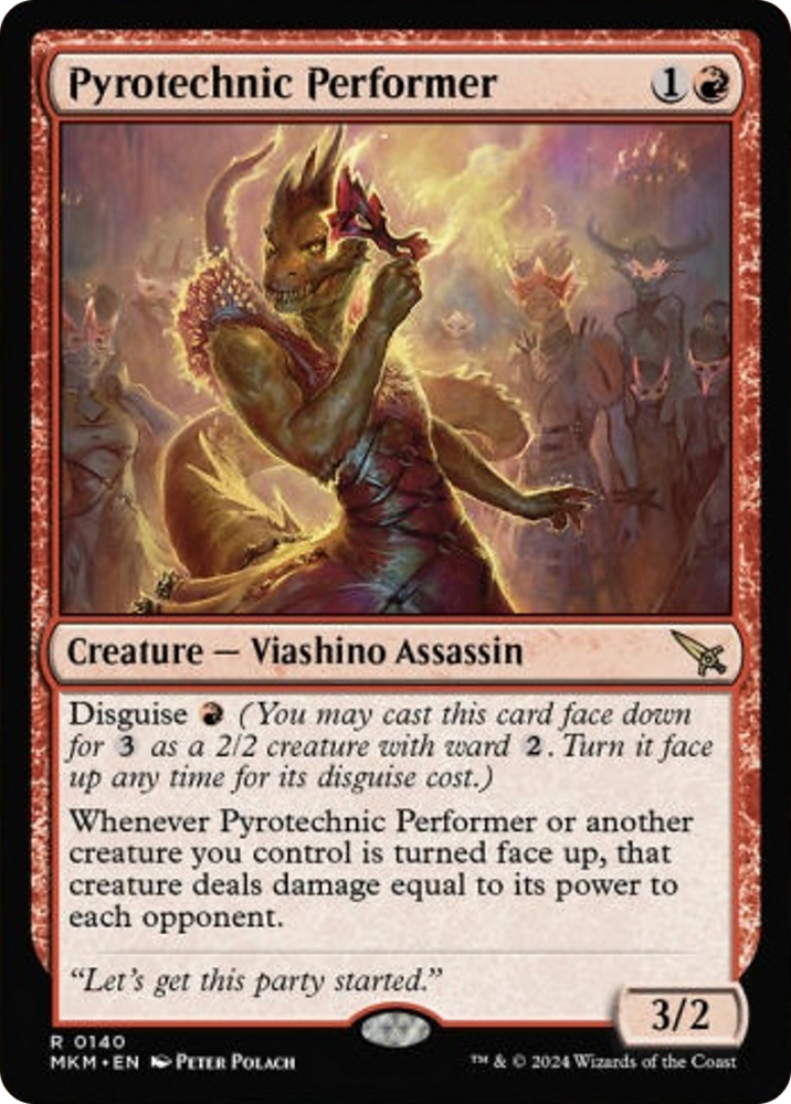 Pyrotechnic Performer [Murders at Karlov Manor] Magic: The Gathering
