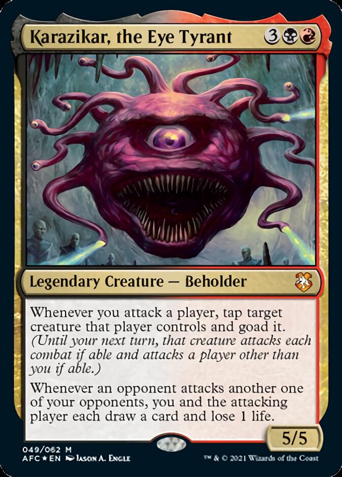 Karazikar, the Eye Tyrant [Dungeons & Dragons: Adventures in the Forgotten Realms Commander] Magic: The Gathering