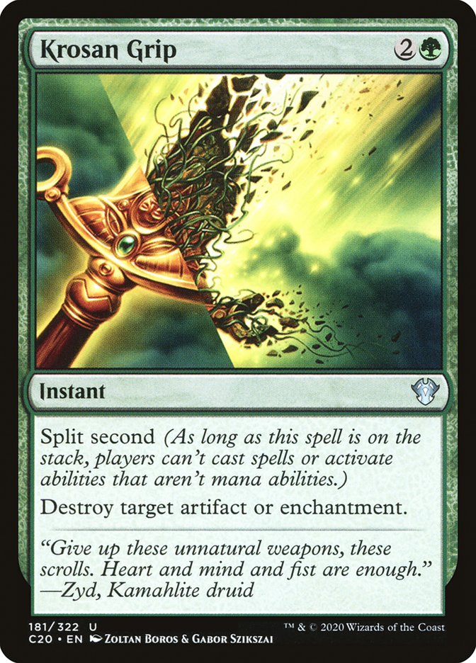 Krosan Grip [Commander 2020] Magic: The Gathering