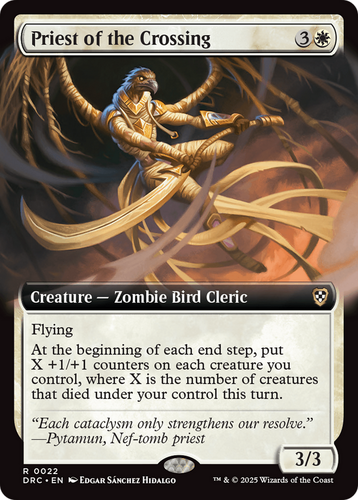Priest of the Crossing (Extended Art) [Aetherdrift Commander] Magic: The Gathering