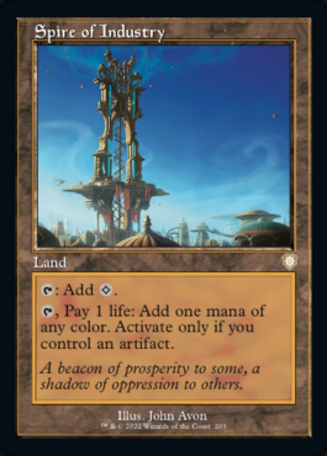 Spire of Industry (Retro) [The Brothers' War Commander] Magic: The Gathering