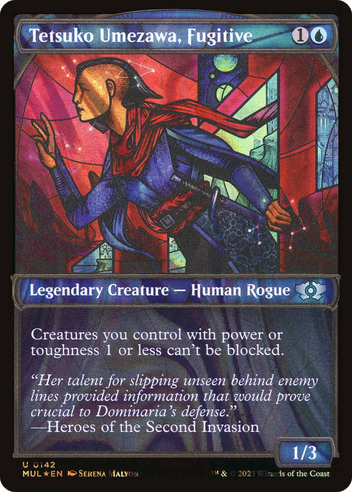 Tetsuko Umezawa, Fugitive (Halo Foil) [Multiverse Legends] Magic: The Gathering