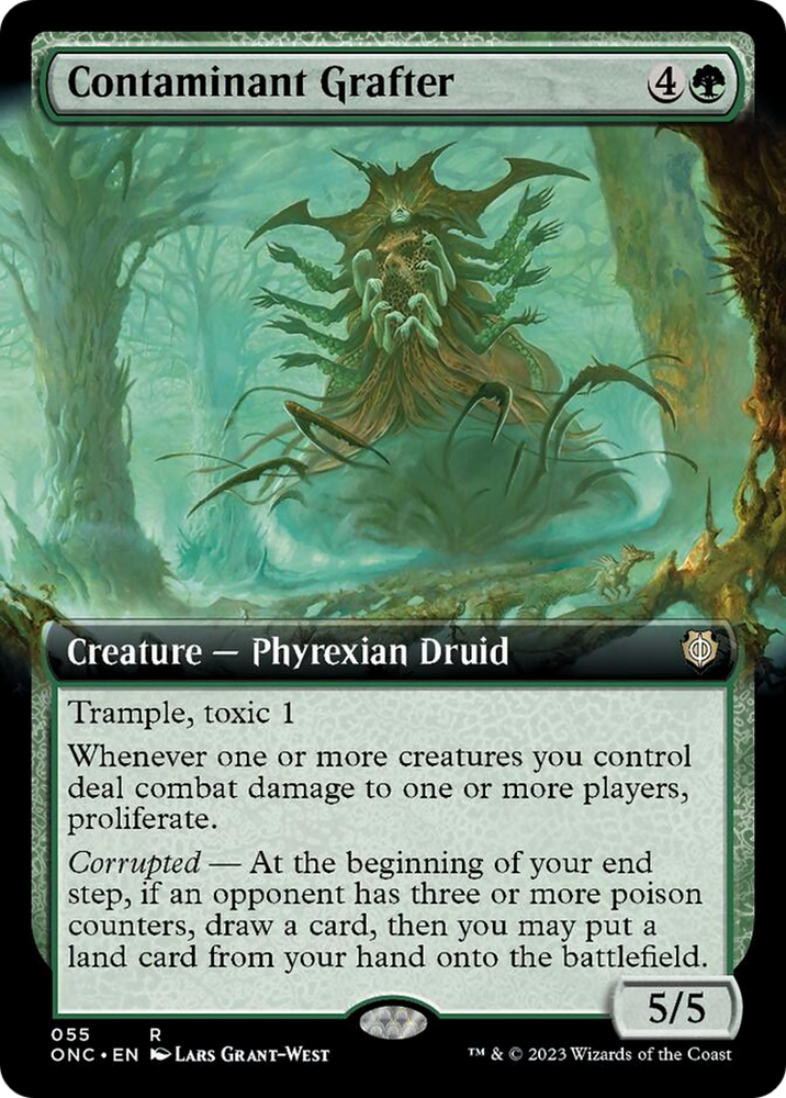 Contaminant Grafter (Extended Art) [Phyrexia: All Will Be One Commander] Magic: The Gathering