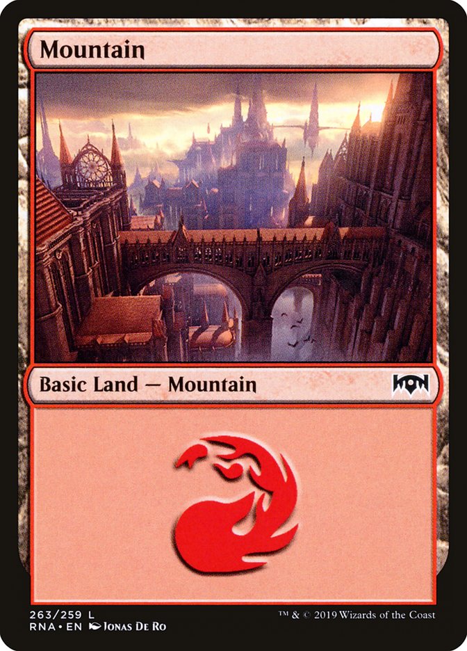 Mountain (263) [Ravnica Allegiance] Magic: The Gathering