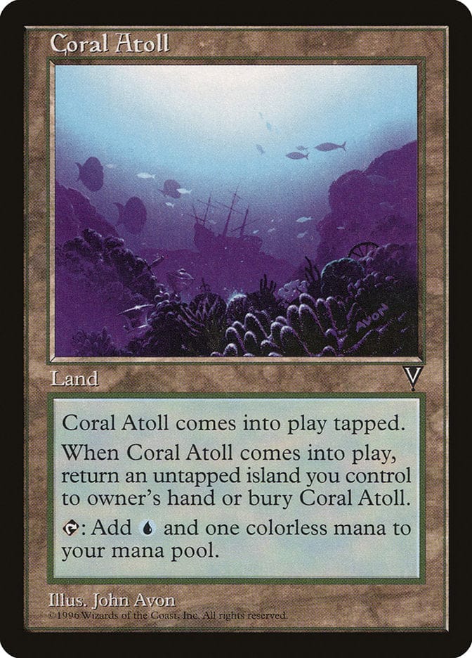 Coral Atoll [Visions] Magic: The Gathering
