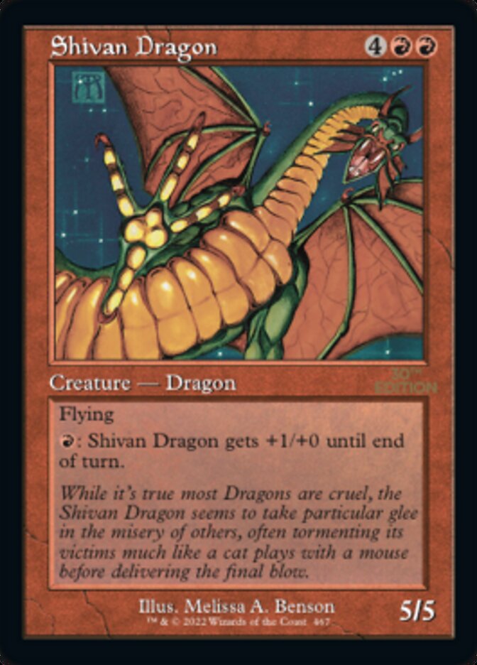 Shivan Dragon (Retro) [30th Anniversary Edition] Magic: The Gathering