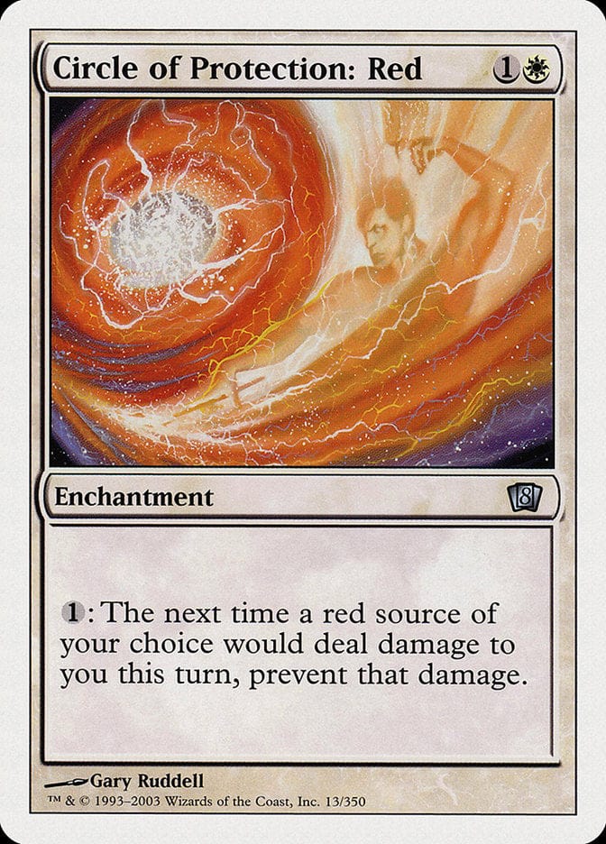 Circle of Protection: Red [Eighth Edition] Magic: The Gathering