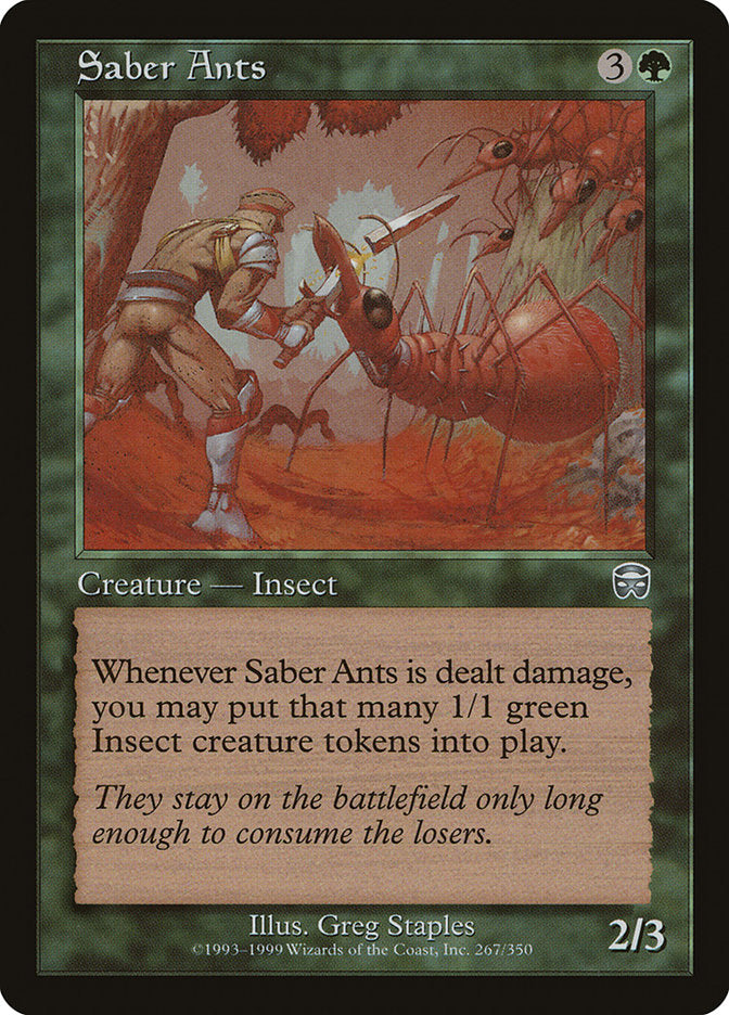 Saber Ants [Mercadian Masques] Magic: The Gathering