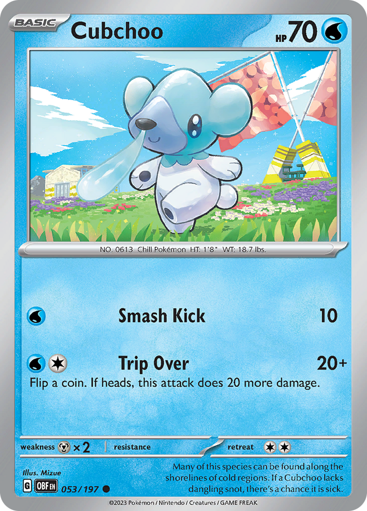 Cubchoo (053/197) [Scarlet & Violet: Obsidian Flames] Pokémon