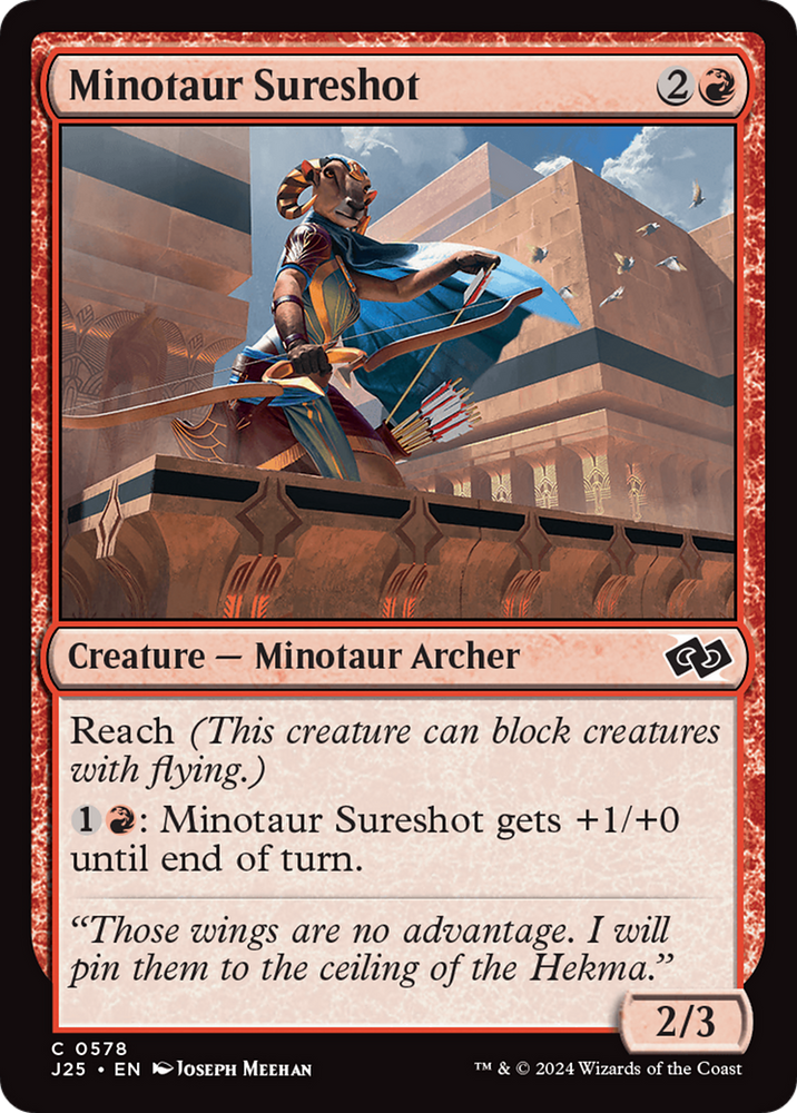 Minotaur Sureshot [Foundations Jumpstart] Magic: The Gathering
