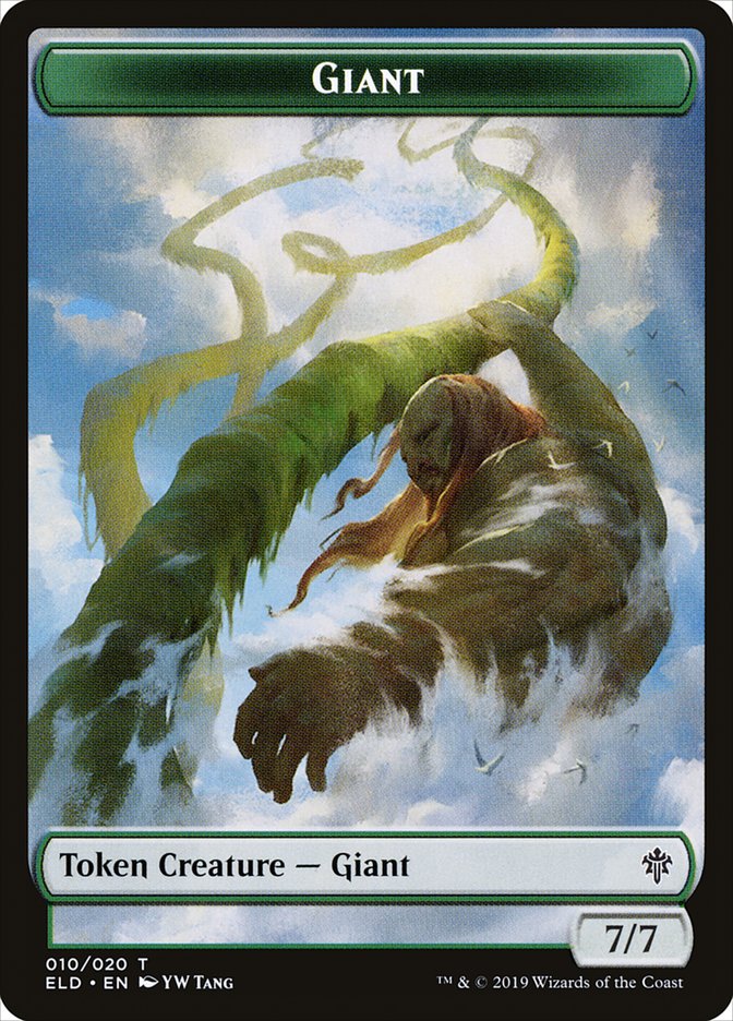 Giant Token [Throne of Eldraine Tokens] Magic: The Gathering