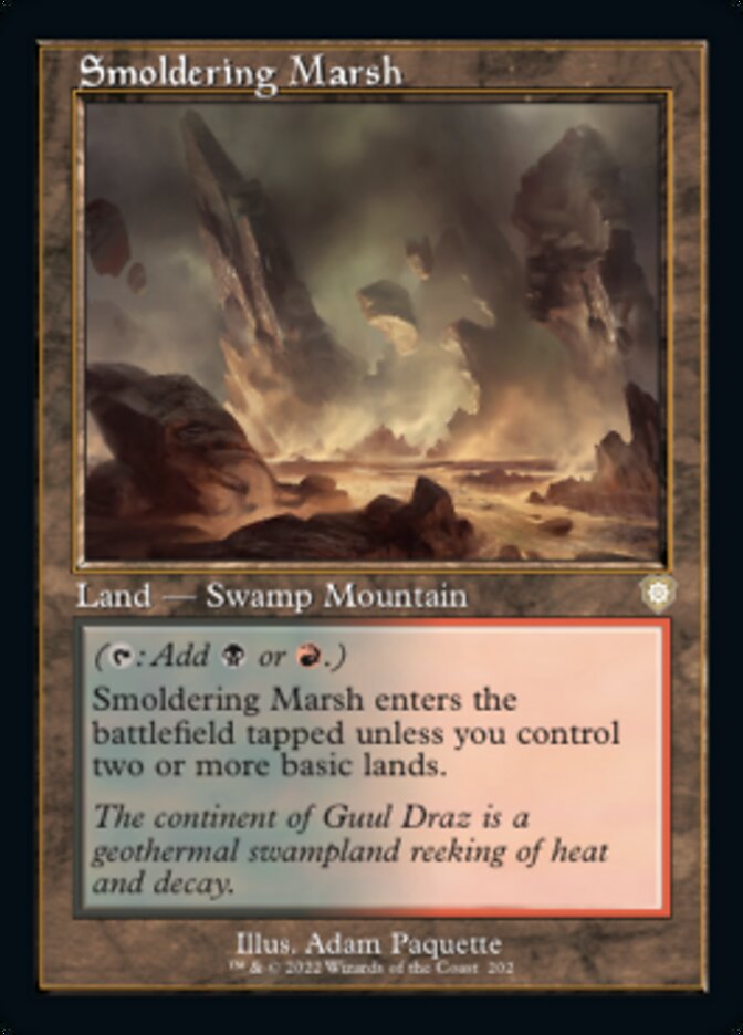 Smoldering Marsh (Retro) [The Brothers' War Commander] Magic: The Gathering