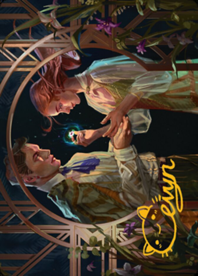 Prosperous Partnership Art Card (Gold-Stamped Signature) [Streets of New Capenna Art Series] Magic: The Gathering