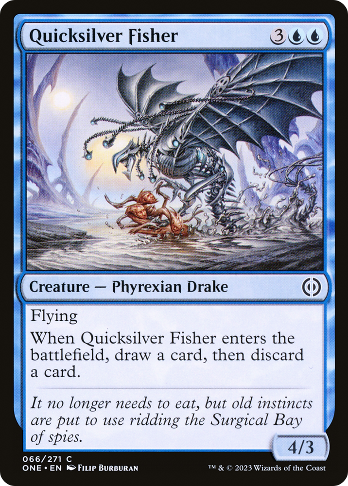 Quicksilver Fisher [Phyrexia: All Will Be One] Magic: The Gathering
