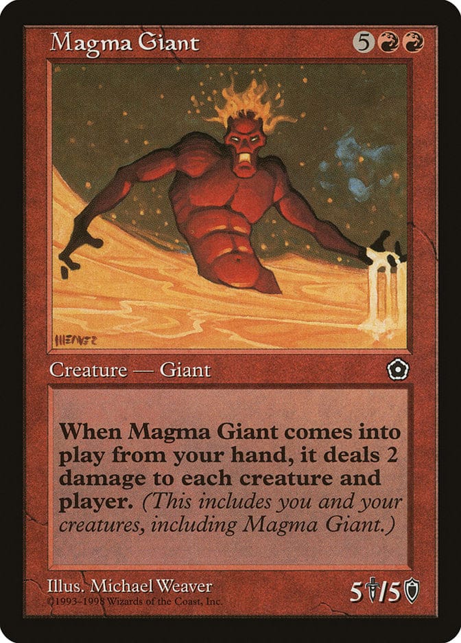 Magma Giant [Portal Second Age] Magic: The Gathering