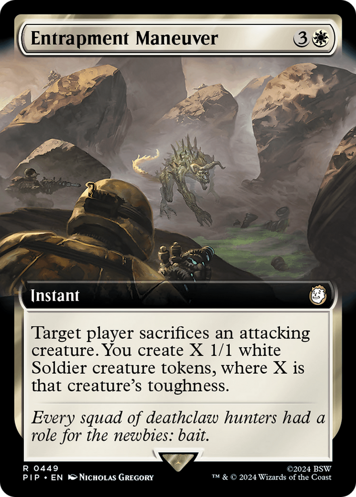 Entrapment Maneuver (Extended Art) [Fallout] Magic: The Gathering