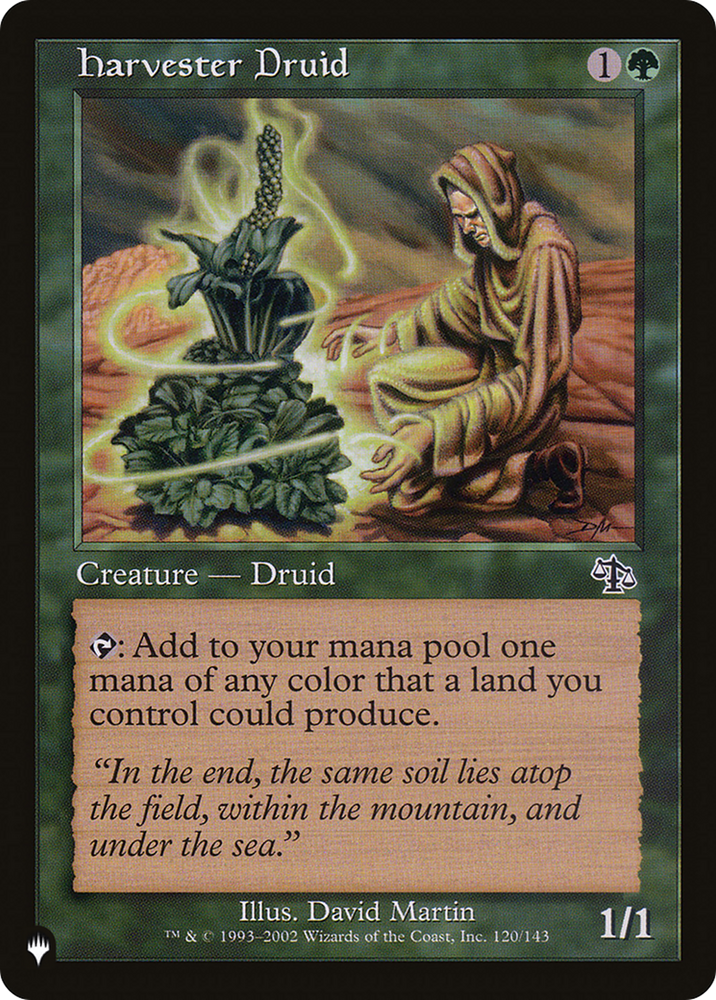 Harvester Druid [The List] Magic: The Gathering