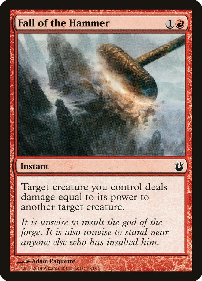Fall of the Hammer [Born of the Gods] Magic: The Gathering