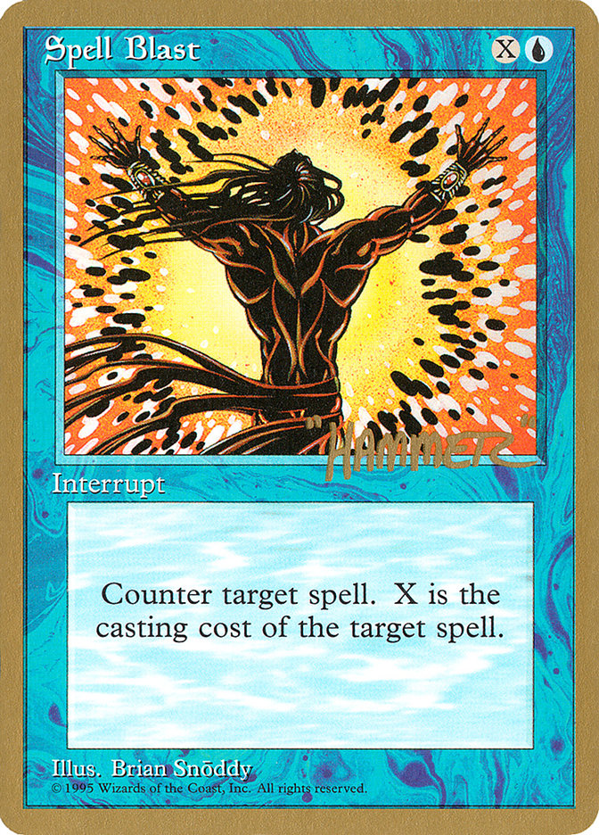 Spell Blast (Shawn "Hammer" Regnier) [Pro Tour Collector Set] Magic: The Gathering