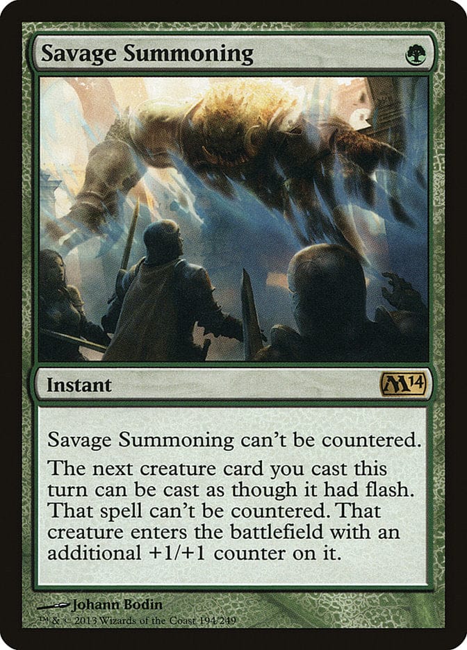 Savage Summoning [Magic 2014] Magic: The Gathering