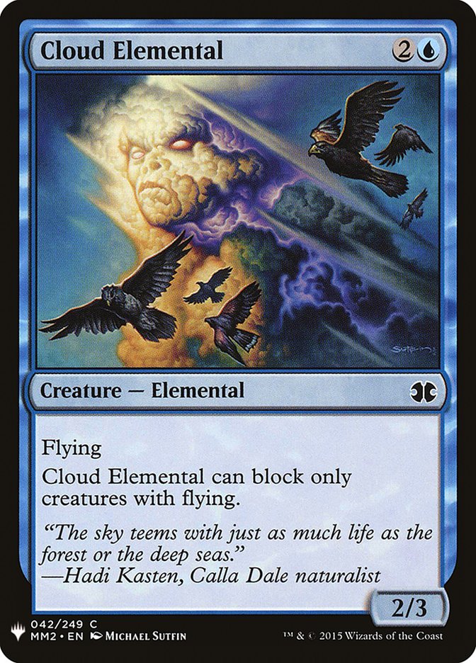 Cloud Elemental [Mystery Booster] Magic: The Gathering