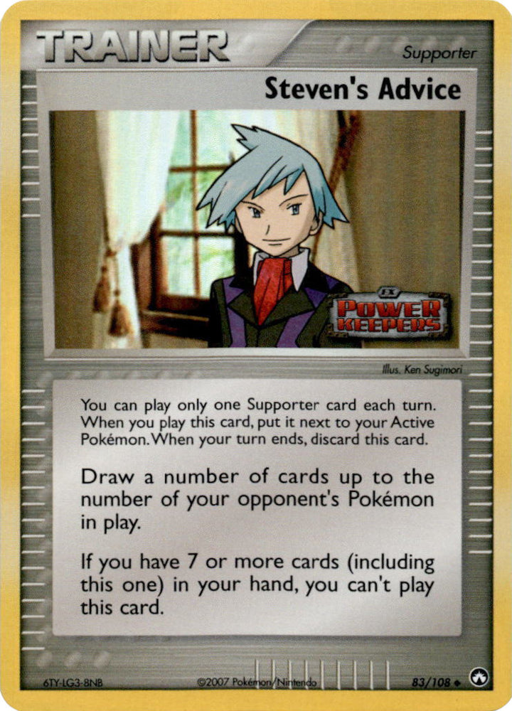 Steven's Advice (83/108) (Stamped) [EX: Power Keepers] Pokémon