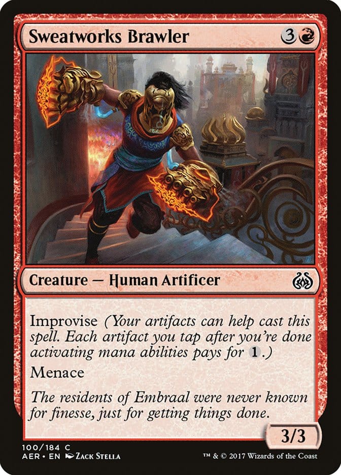 Sweatworks Brawler [Aether Revolt] Magic: The Gathering
