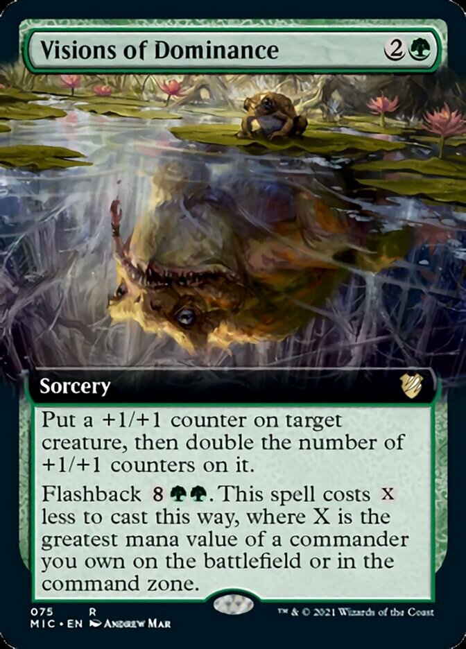 Visions of Dominance (Extended Art) [Innistrad: Midnight Hunt Commander] Magic: The Gathering