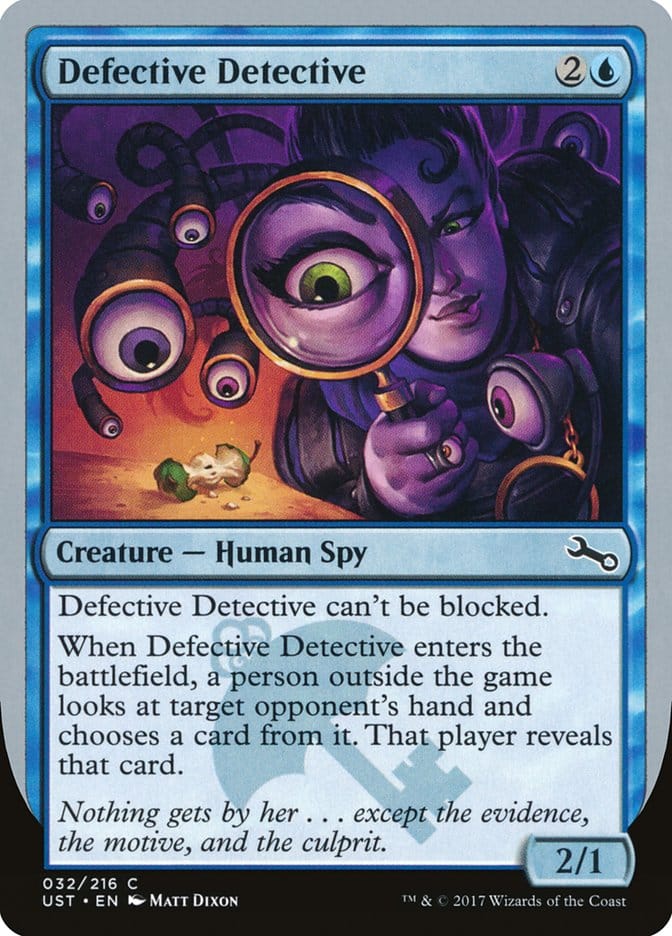 Defective Detective [Unstable] Magic: The Gathering