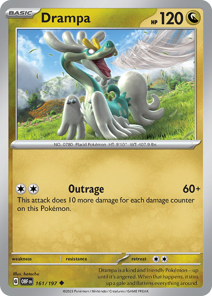 Drampa (161/197) [Scarlet & Violet: Obsidian Flames] Pokémon