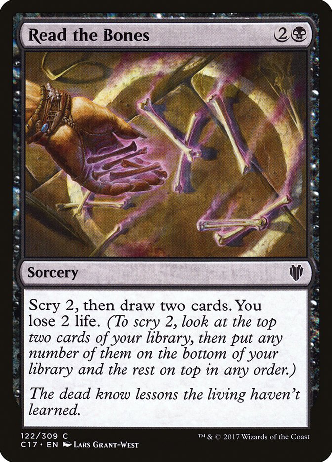 Read the Bones [Commander 2017] Magic: The Gathering