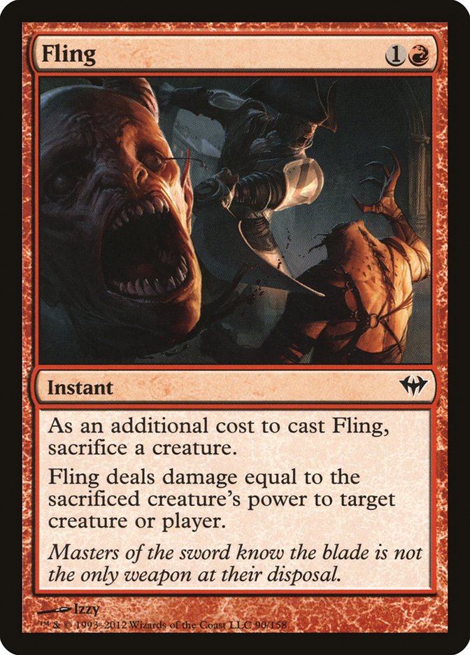 Fling [Dark Ascension] Magic: The Gathering
