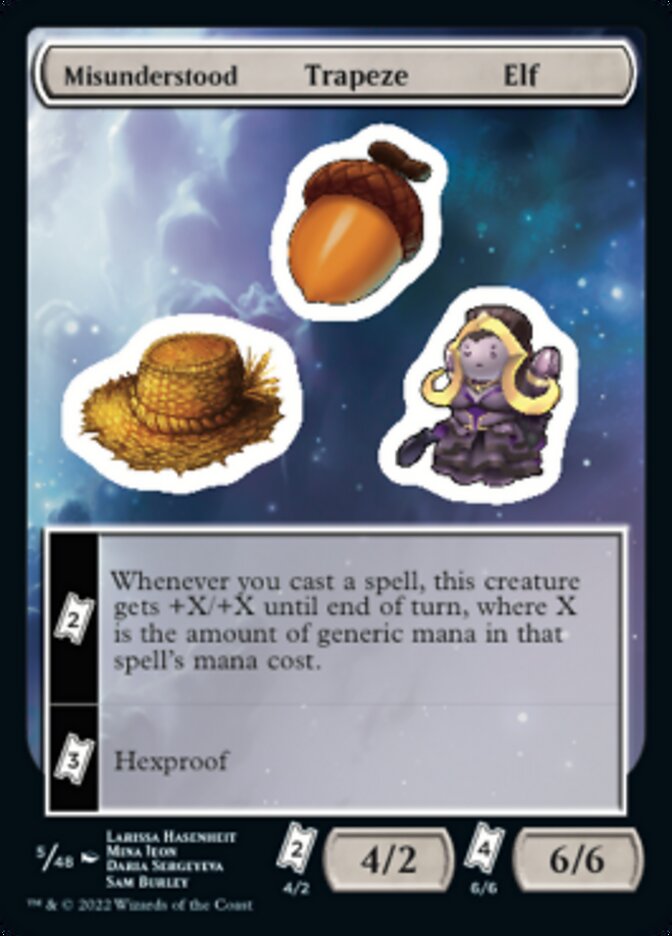 Misunderstood Trapeze Elf [Unfinity Stickers] Magic: The Gathering