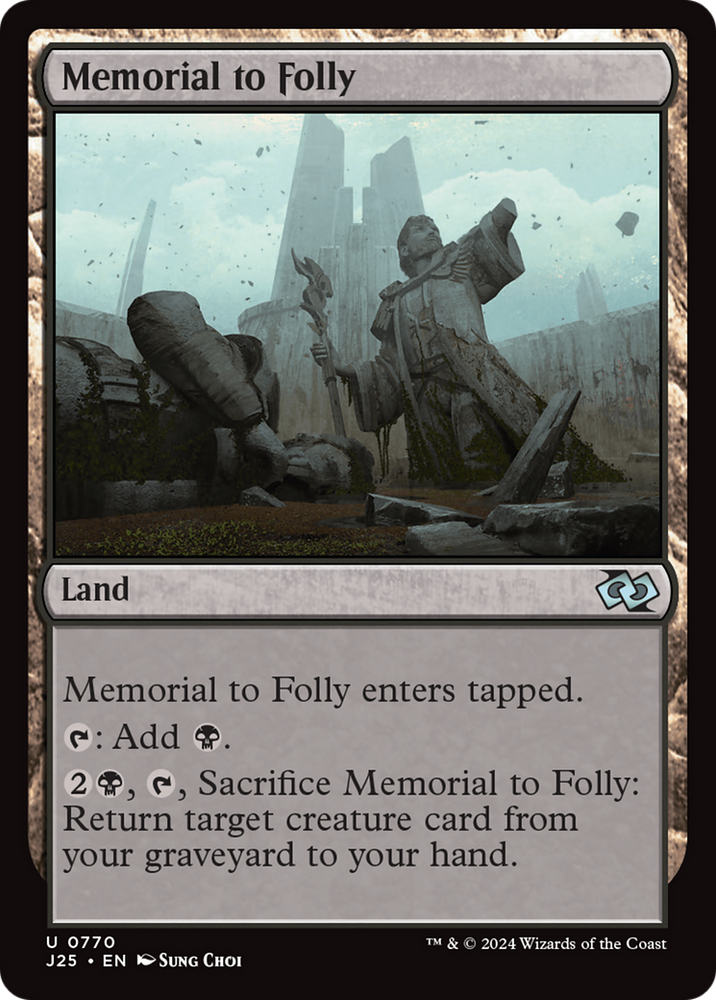 Memorial to Folly [Foundations Jumpstart] Magic: The Gathering
