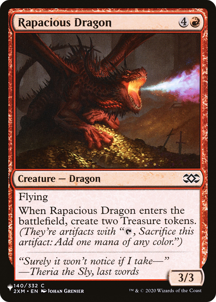 Rapacious Dragon [The List] Magic: The Gathering