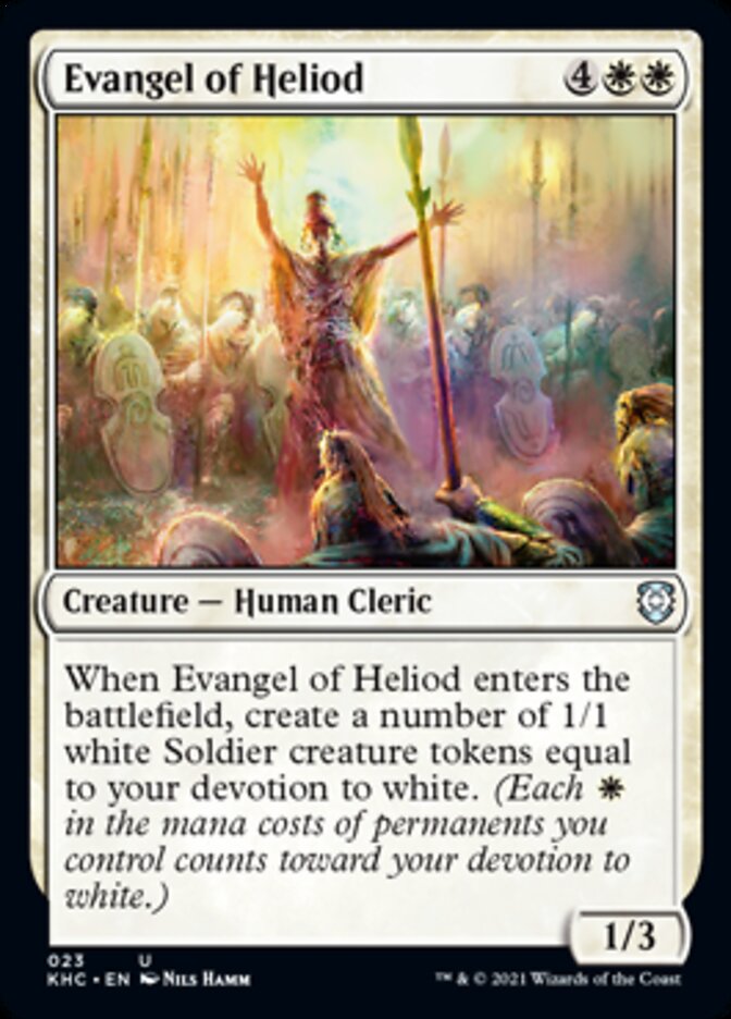 Evangel of Heliod [Kaldheim Commander] Magic: The Gathering