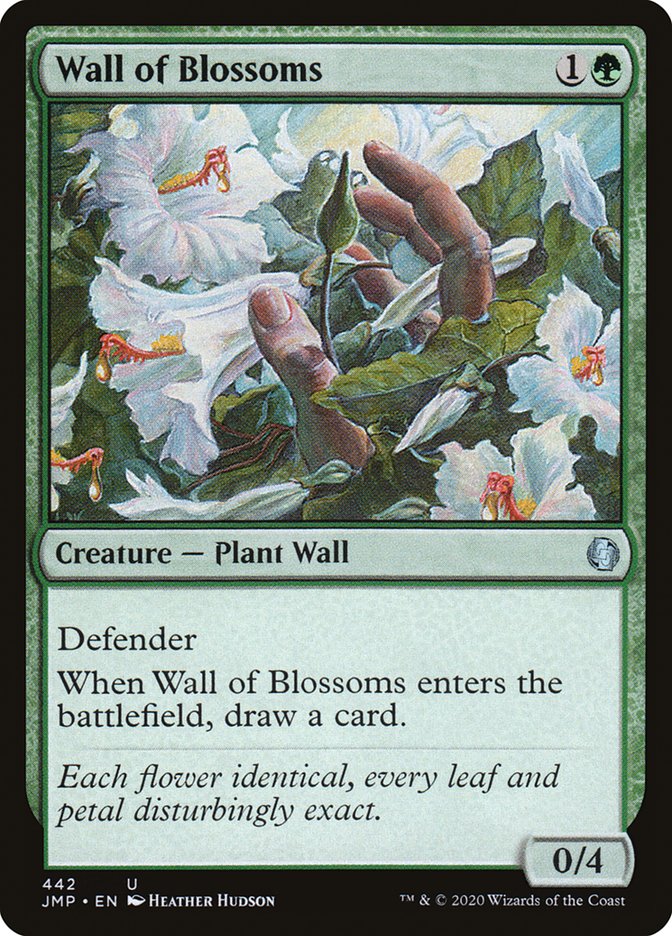 Wall of Blossoms [Jumpstart] Magic: The Gathering