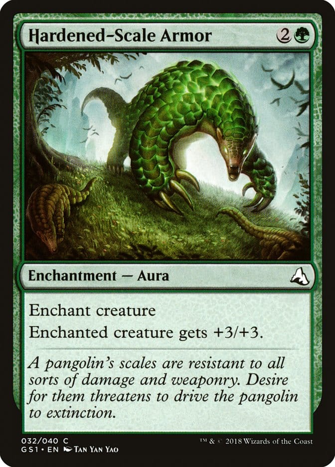 Hardened-Scale Armor [Global Series Jiang Yanggu & Mu Yanling] Magic: The Gathering
