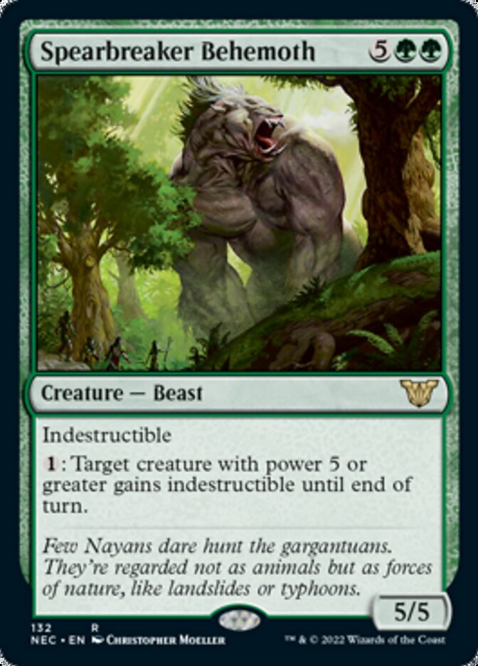 Spearbreaker Behemoth [Kamigawa: Neon Dynasty Commander] Magic: The Gathering