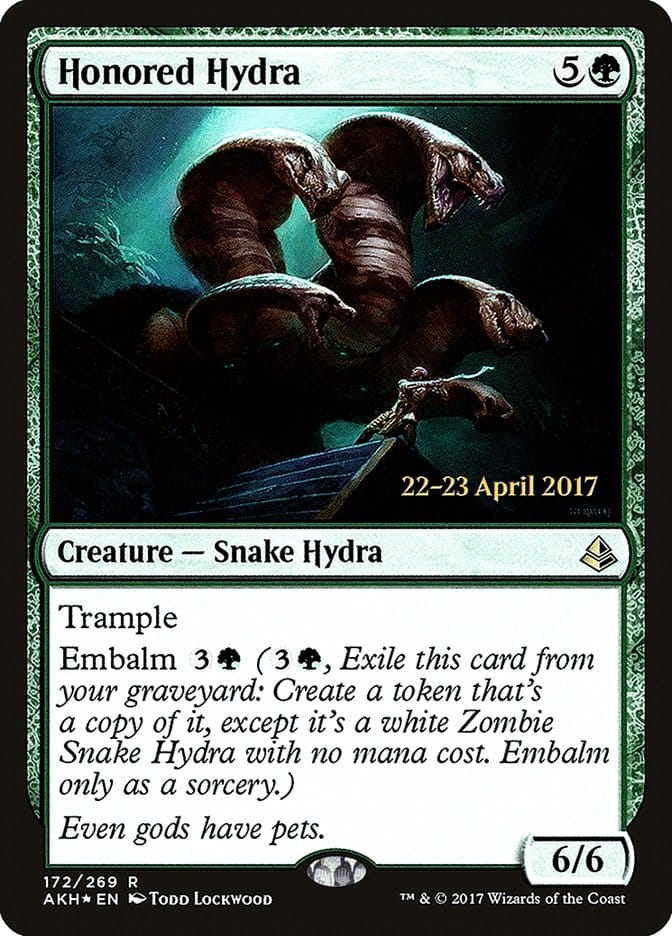 Honored Hydra [Amonkhet Prerelease Promos] Magic: The Gathering