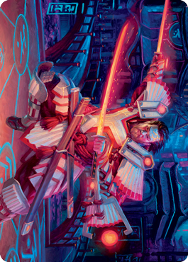 Isshin, Two Heavens as One 1 Art Card [Kamigawa: Neon Dynasty Art Series] Magic: The Gathering