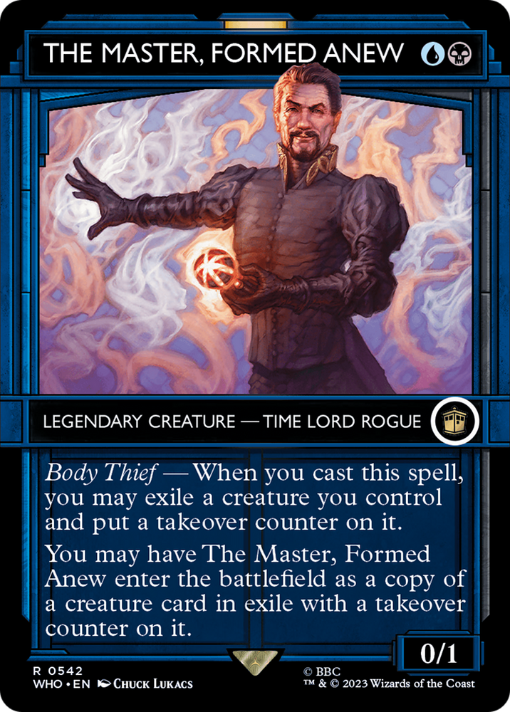 The Master, Formed Anew (Showcase) [Doctor Who] Magic: The Gathering