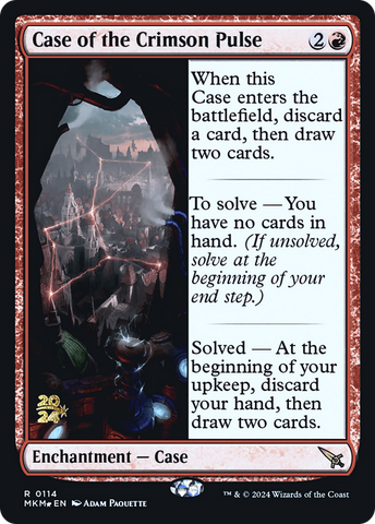 Case of the Crimson Pulse [Murders at Karlov Manor Prerelease Promos] Magic: The Gathering