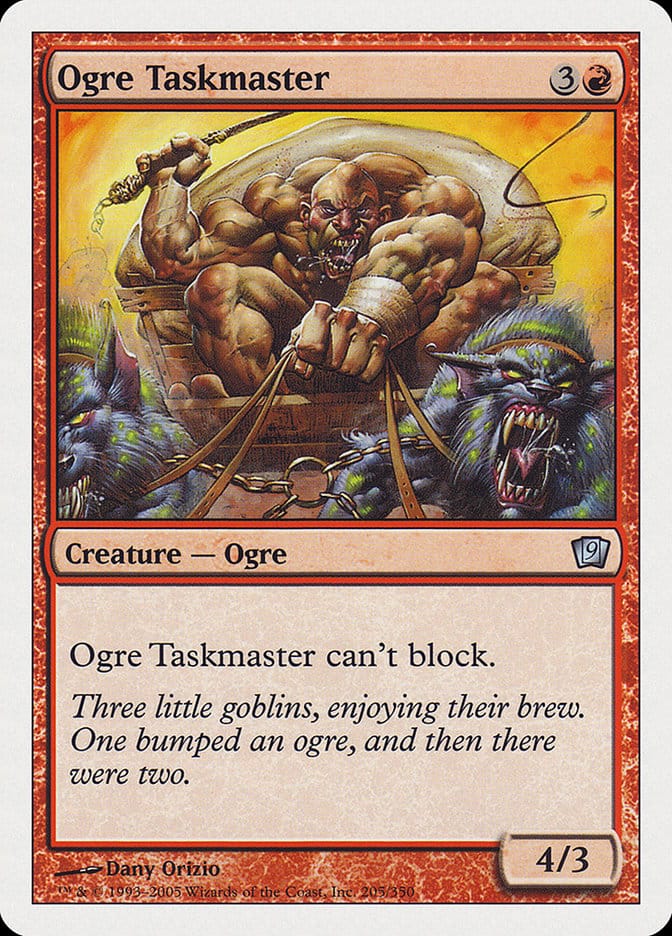 Ogre Taskmaster [Ninth Edition] Magic: The Gathering