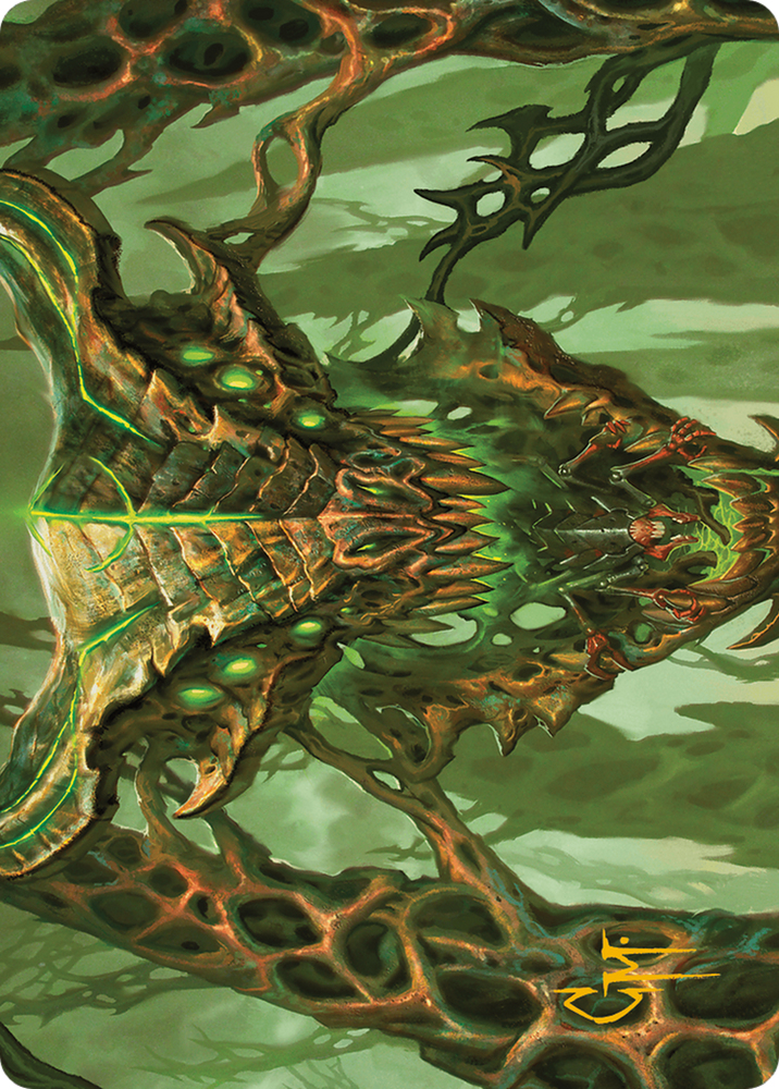 Colossal Dreadmask Art Card (Gold-Stamped Signature) [Modern Horizons 3 Art Series] Magic: The Gathering