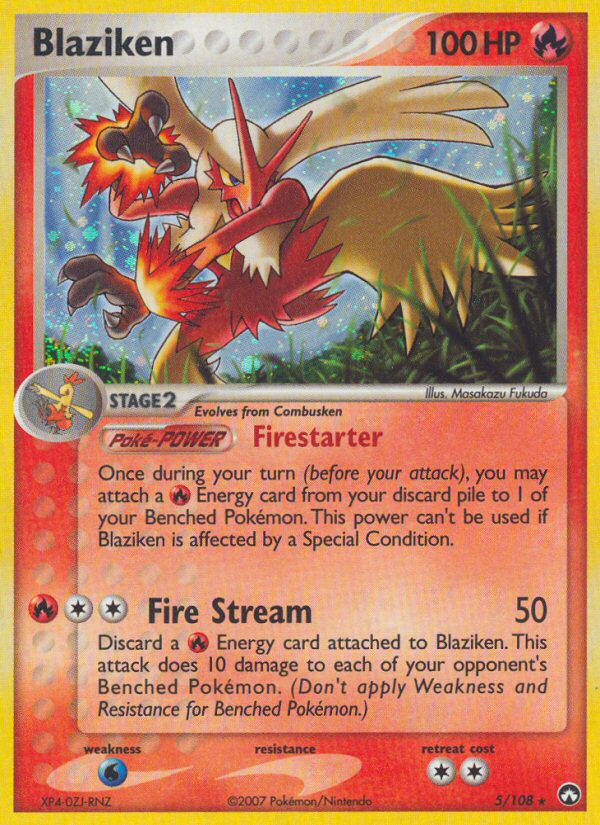 Blaziken (5/108) [EX: Power Keepers] Pokémon