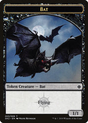 Bat // Spirit (010) Double-Sided Token [Ravnica Allegiance Guild Kit Tokens] Magic: The Gathering