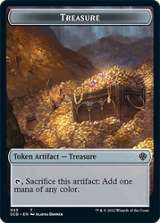 Treasure // Treasure Double-Sided Token [Starter Commander Decks] Magic: The Gathering